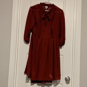Burgundy Red Dress